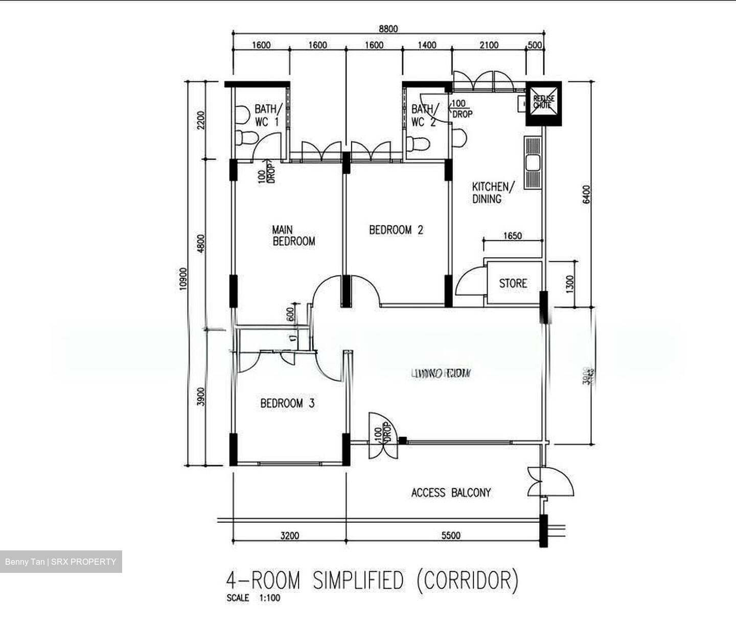 Blk 52 Teban Gardens Road (Jurong East), HDB 4 Rooms #637680641